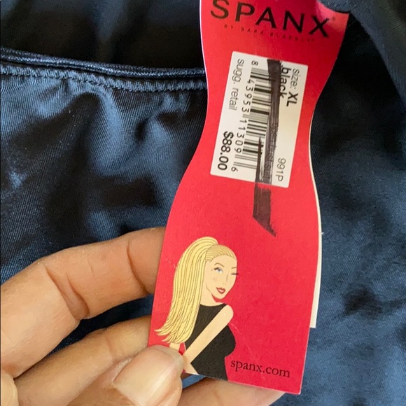 Spanx open bust suit $88 NWT black nude XL 3X - Picture 5 of 8